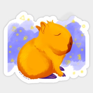 Funky Capybara Sticker